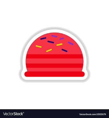 In paper sticker style vector image