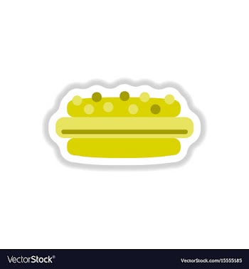 In paper sticker style vector image