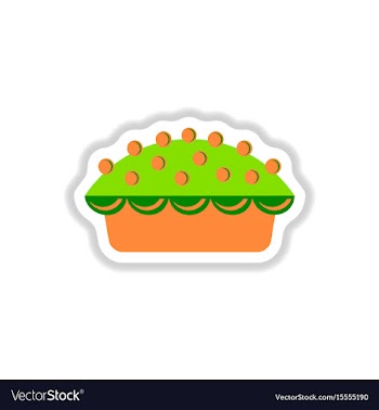 In paper sticker style vector image