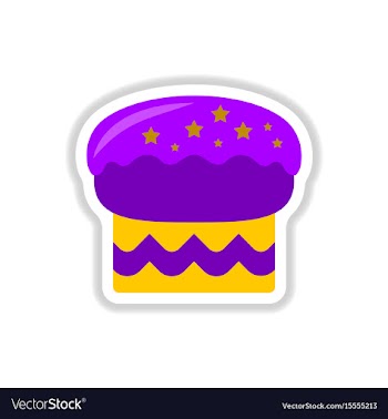 In paper sticker style vector image