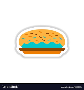 In paper sticker style vector image