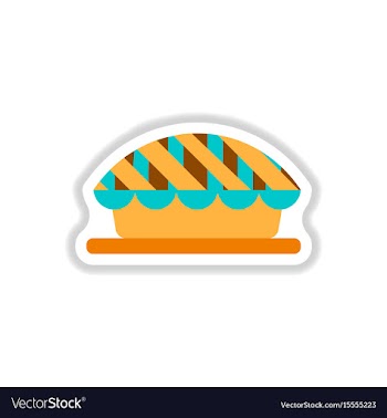 In paper sticker style vector image