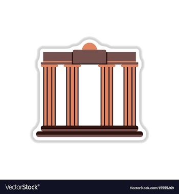 In paper sticker style vector image