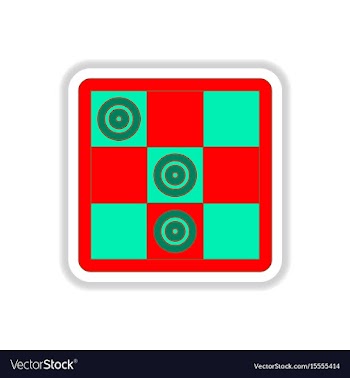 In paper sticker style vector image