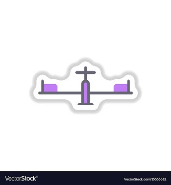 In paper sticker style vector image