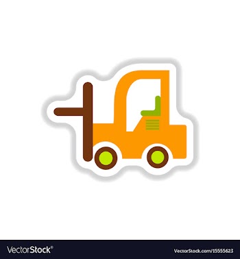 In paper sticker style vector image