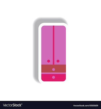 In paper sticker style vector image