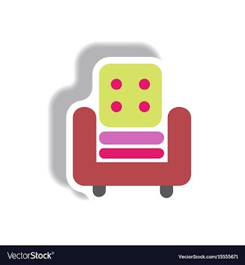 In paper sticker style vector image