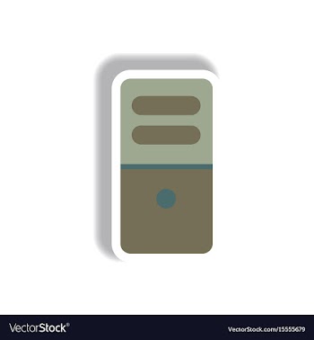 In paper sticker style vector image