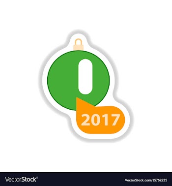 In paper sticker style vector image