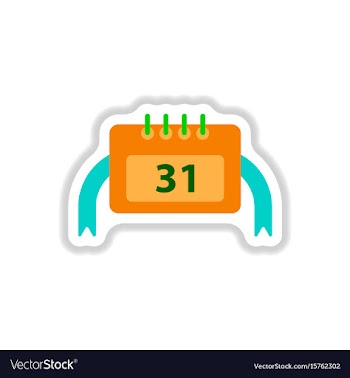 In paper sticker style vector image