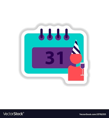 In paper sticker style vector image