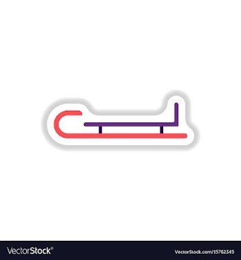 In paper sticker style vector image