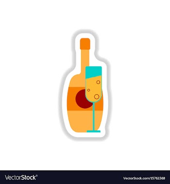 In paper sticker style vector image