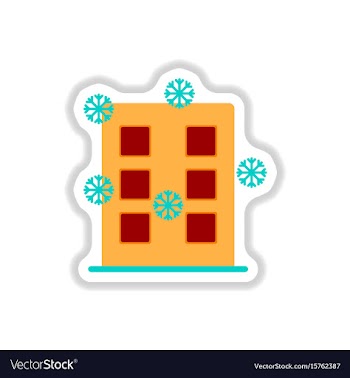 In paper sticker style vector image