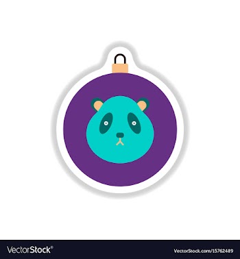 In paper sticker style vector image