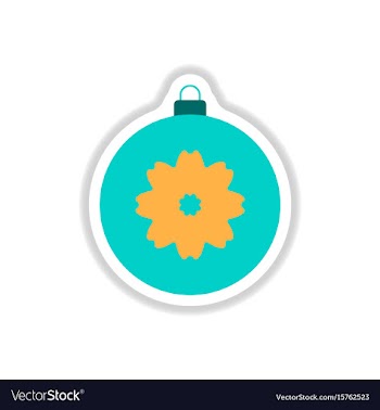 In paper sticker style vector image