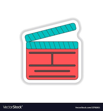 In paper sticker style vector image