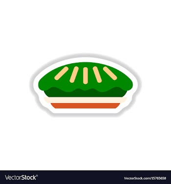In paper sticker style vector image