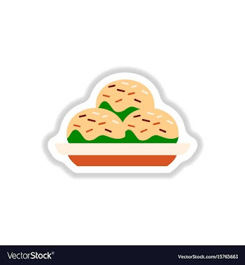 In paper sticker style vector image