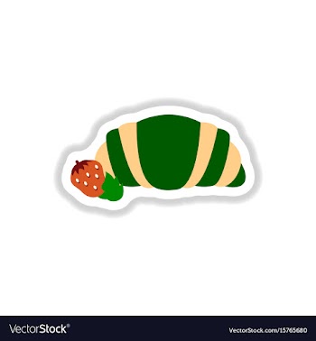 In paper sticker style vector image