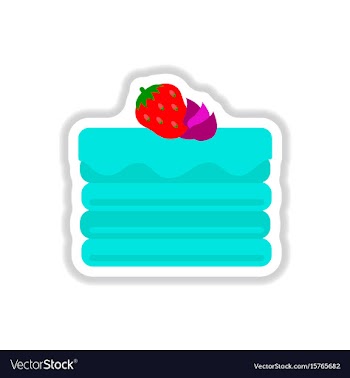 In paper sticker style vector image