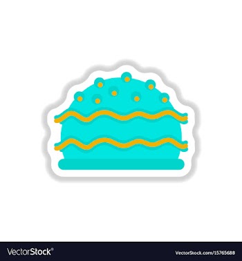 In paper sticker style vector image