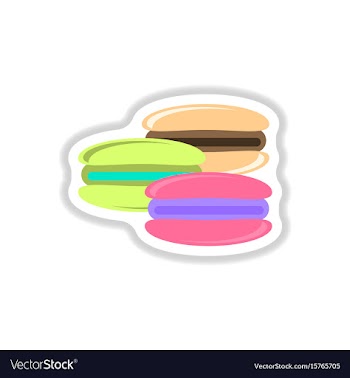 In paper sticker style vector image
