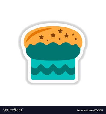In paper sticker style vector image