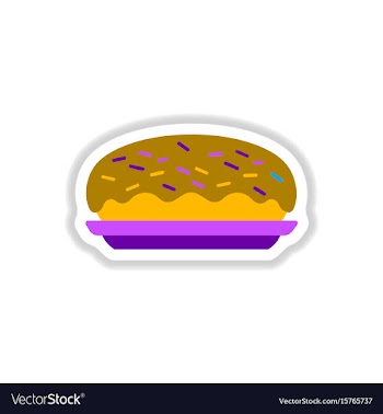 In paper sticker style vector image