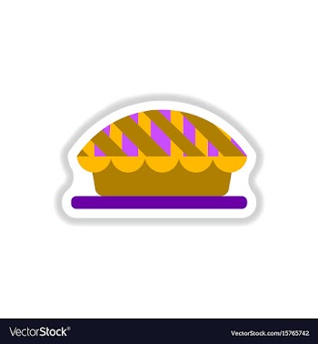 In paper sticker style vector image