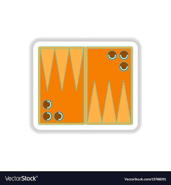 In paper sticker style vector image