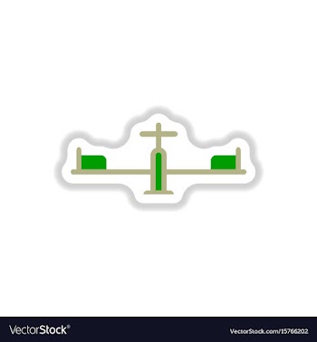 In paper sticker style vector image