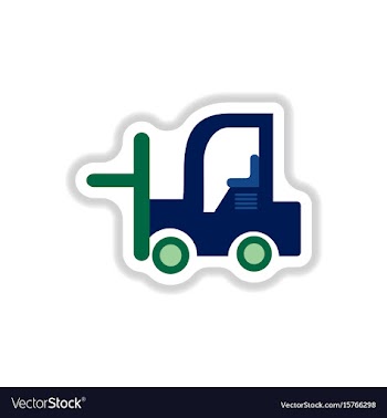 In paper sticker style vector image