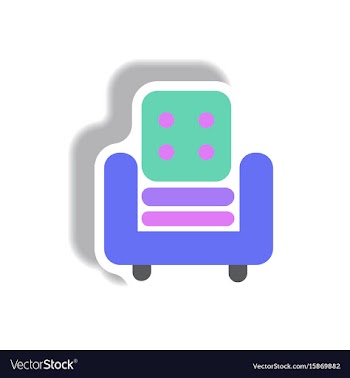 In paper sticker style vector image