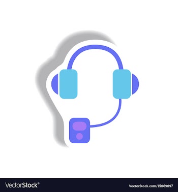 In paper sticker style vector image