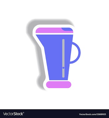 In paper sticker style vector image