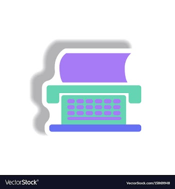 In paper sticker style vector image