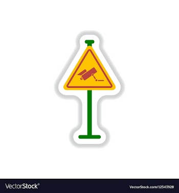 In paper sticker style Video vector image