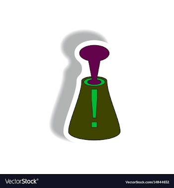 In paper sticker style volcano vector image
