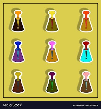 In paper sticker style volcano vector image