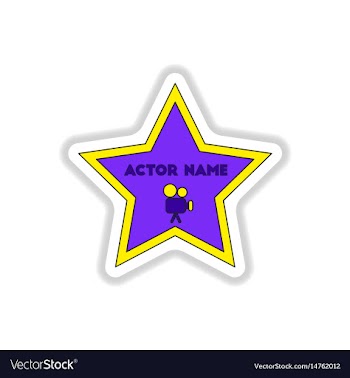 In paper sticker style walk of vector image
