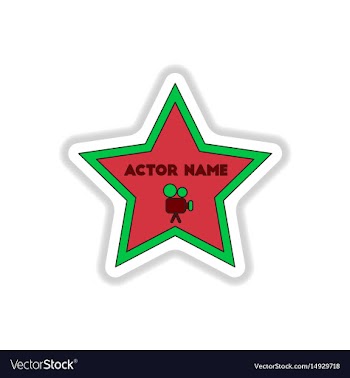 In paper sticker style walk of vector image