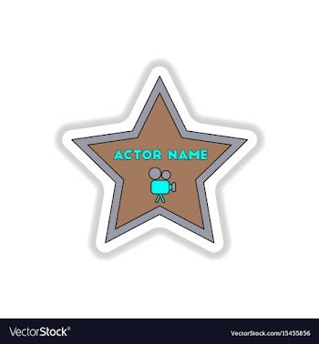 In paper sticker style walk of vector image