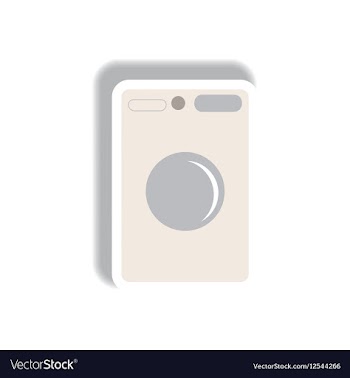 In paper sticker style washing vector image