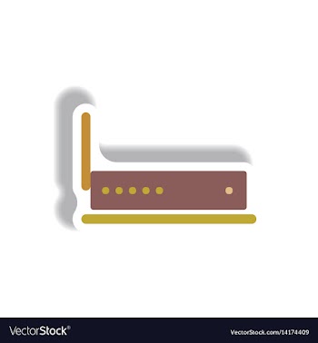 In paper sticker style wifi vector image