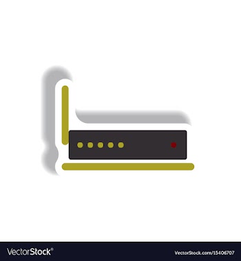 In paper sticker style wifi vector image