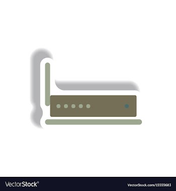 In paper sticker style wifi vector image
