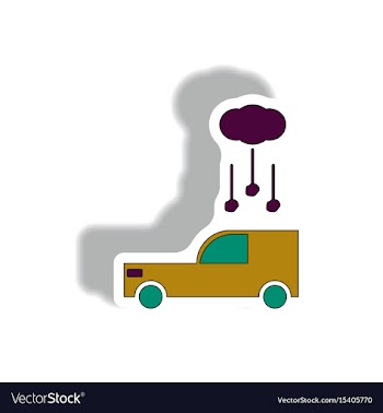 In sticker design hail falling vector image