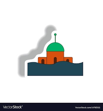 In sticker design of a vector image